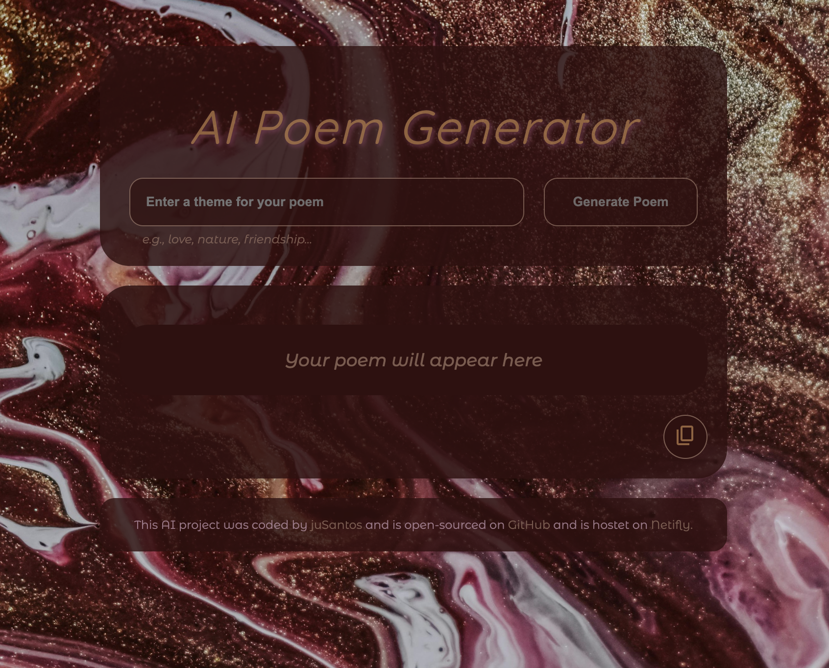poem project image